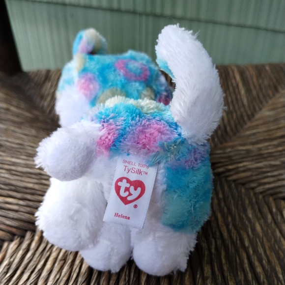 โ2021 TY Beanie Boos 7" HELENA Unicorn Husky Dog Animal Plush Toy wide eye plush - Picture 6 of 13